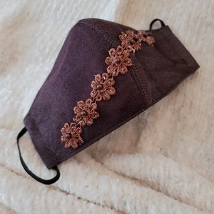 Fashion Mask (brown washed denim)